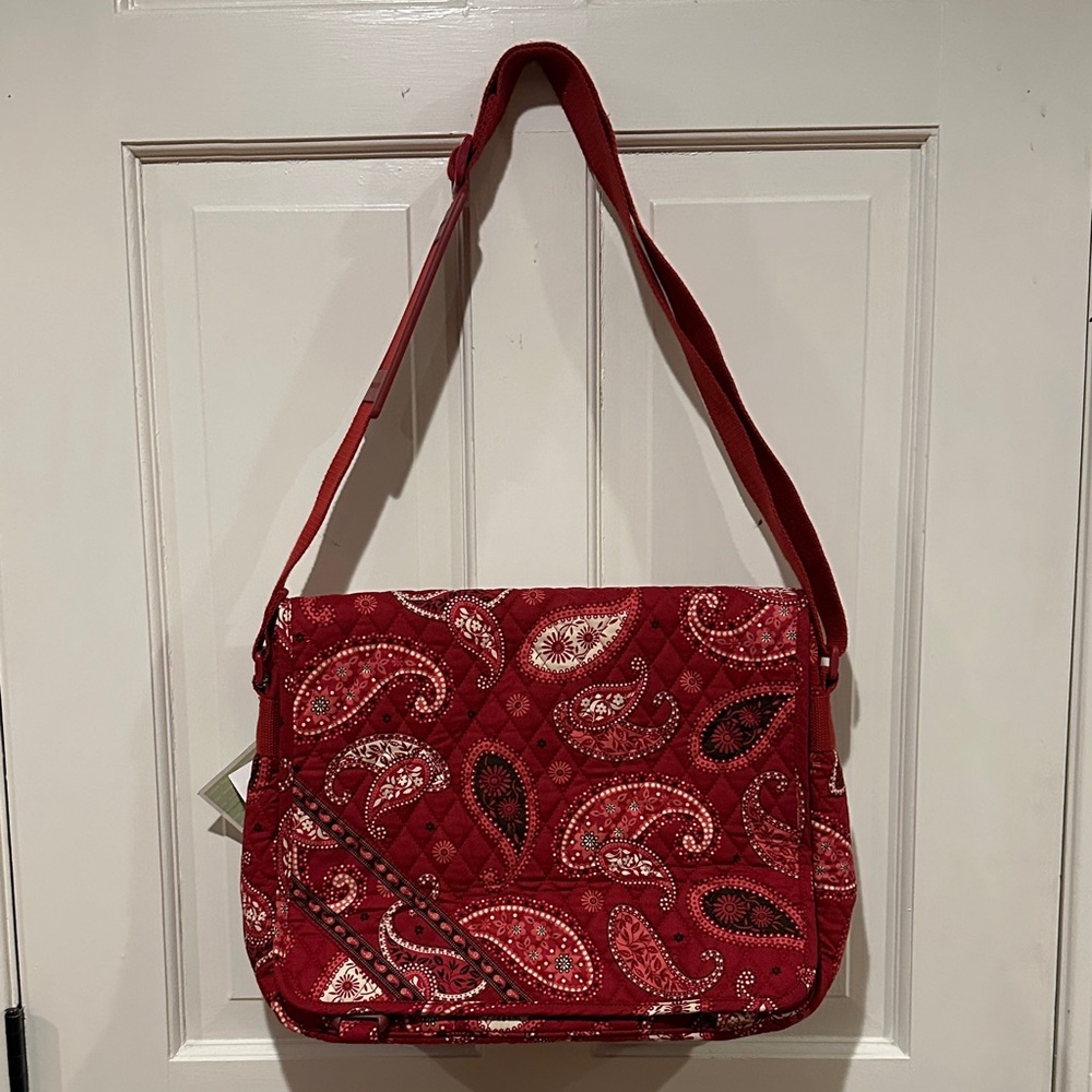 Vera Bradley Red Paisley Shoulder Bag